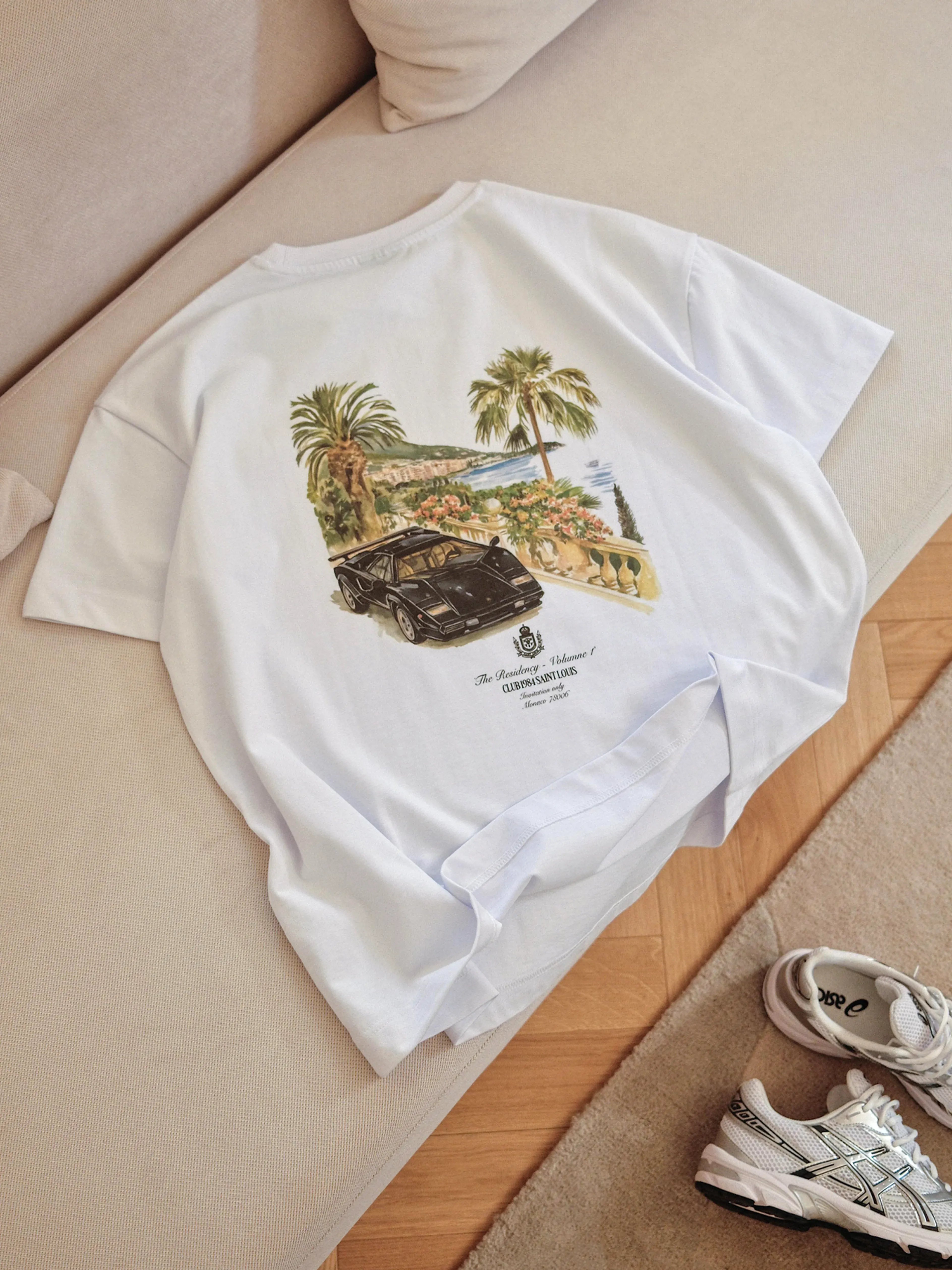 CLUB 1984. Residency Pocket T-shirt - White T-Shirt