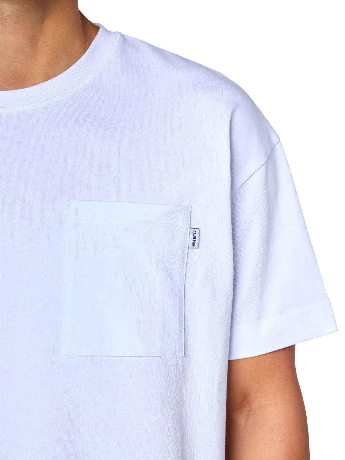 CLUB 1984. Residency Pocket T-shirt - White T-Shirt