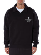 CLUB 1984. Residency Polo Sweatshirt - Black Sweatshirt