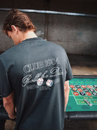 CLUB 1984. Roll The Dice T-shirt - Washed Black T-Shirt
