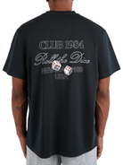 CLUB 1984. Roll The Dice T-shirt - Washed Black T-Shirt