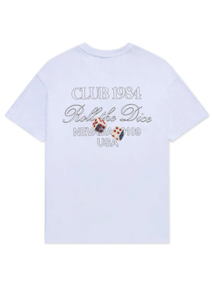 CLUB 1984. Roll The Dice T-shirt - White (PRE ORDER) T-Shirt