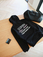 CLUB 1984. Rue Amore Script Hoodie - Black Hoodie