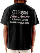 CLUB 1984. Rue Amore Script T-shirt - Black T-Shirt