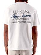 CLUB 1984. Rue Amore Script T-shirt - White T-Shirt