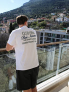 CLUB 1984. Rue Amore Script T-shirt - White T-Shirt