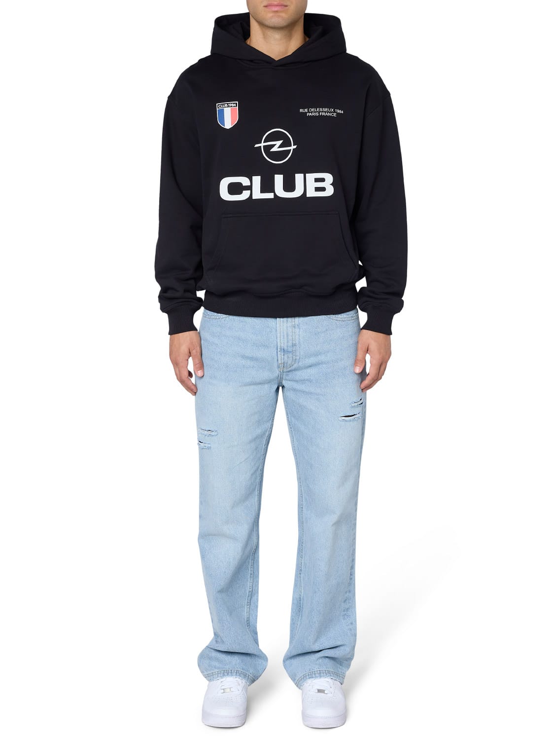 CLUB 1984. Rue Delesseux Hoodie - Black Hoodie