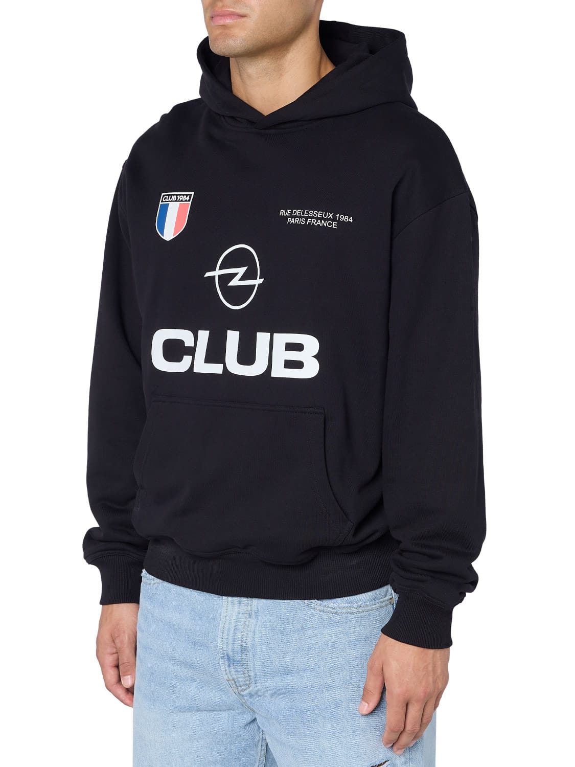 CLUB 1984. Rue Delesseux Hoodie - Black Hoodie