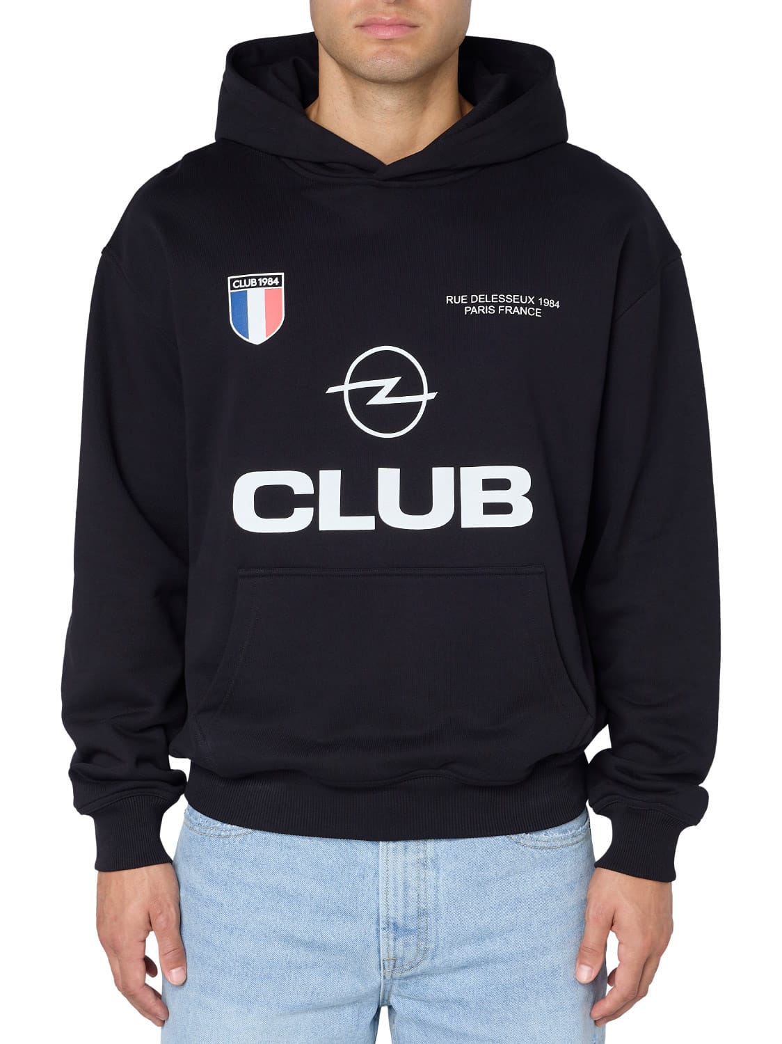 CLUB 1984. Rue Delesseux Hoodie - Black Hoodie