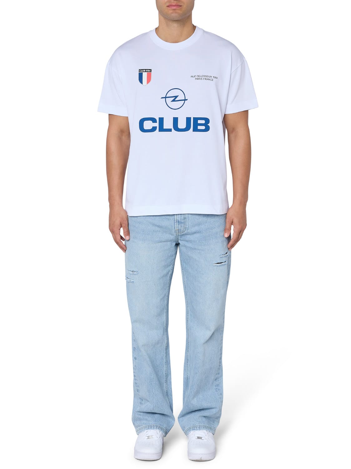 CLUB 1984. Rue Delesseux T-shirt - White T-Shirt