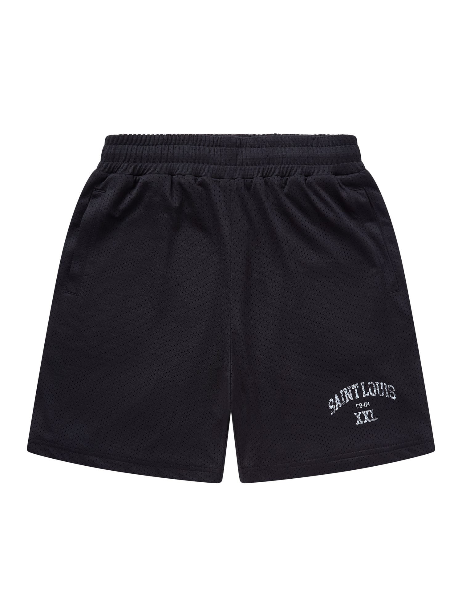 CLUB 1984. Saint Louis XXL Mesh Shorts - Black shorts