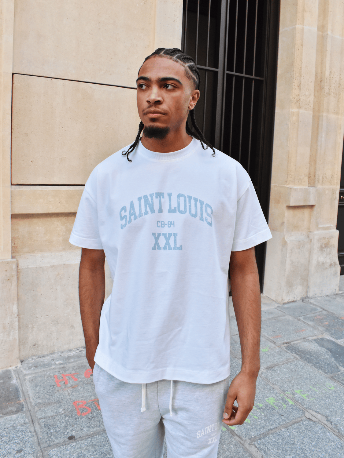 CLUB 1984. Saint Louis XXL T-shirt - White T-Shirt