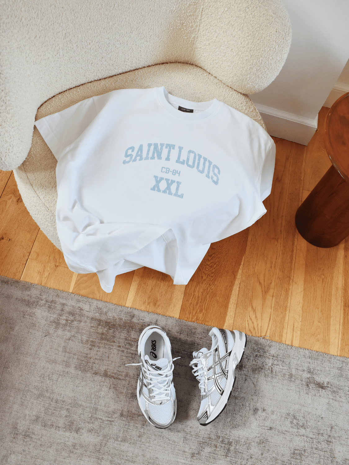 CLUB 1984. Saint Louis XXL T-shirt - White T-Shirt