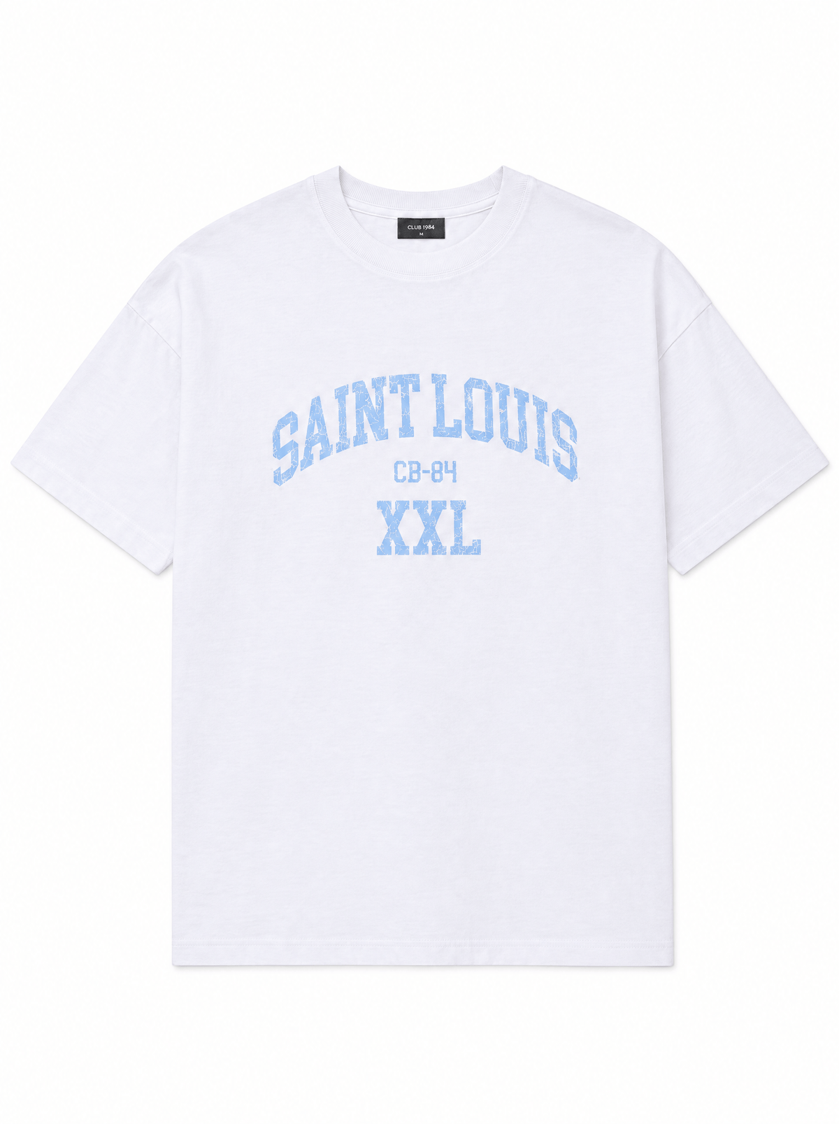 CLUB 1984. Saint Louis XXL T-shirt - White T-Shirt