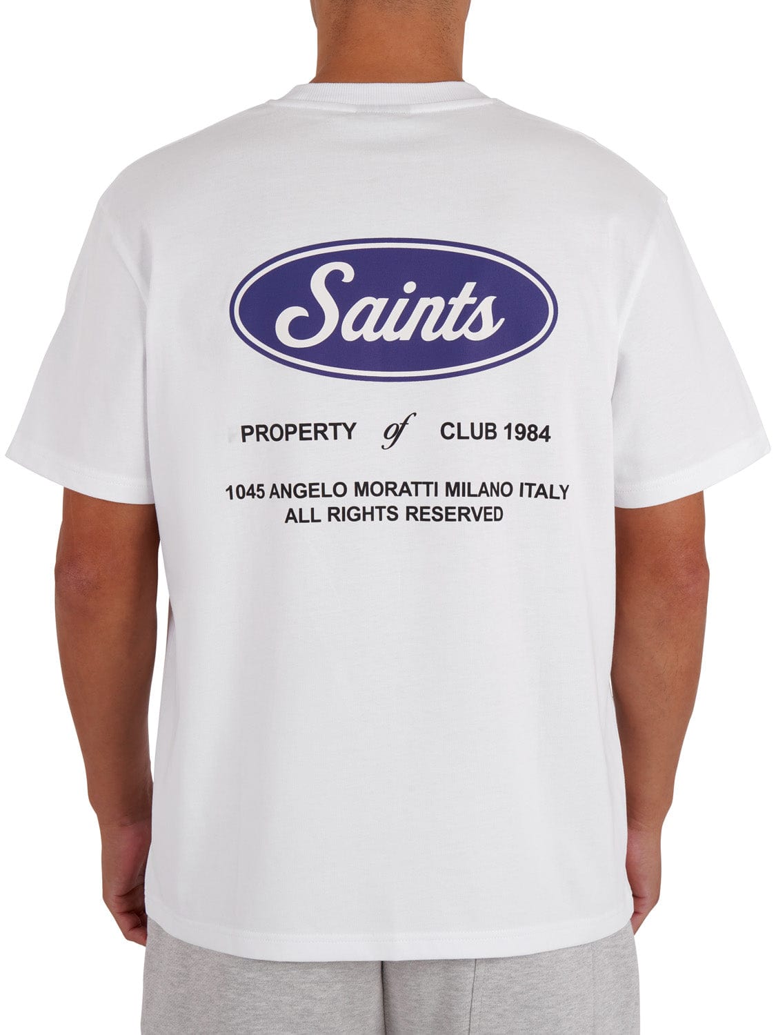 CLUB 1984. Saints Property T-shirt - White T-Shirt