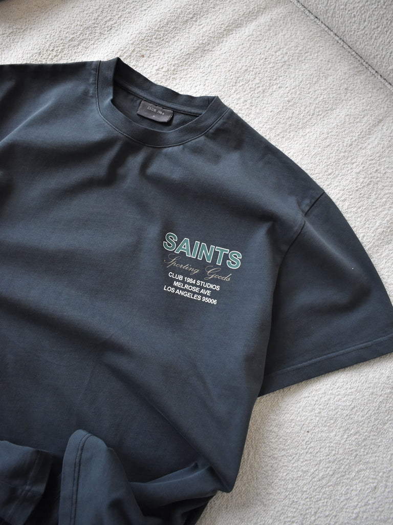 CLUB 1984. Saints T-shirt - Washed Grey T-Shirt