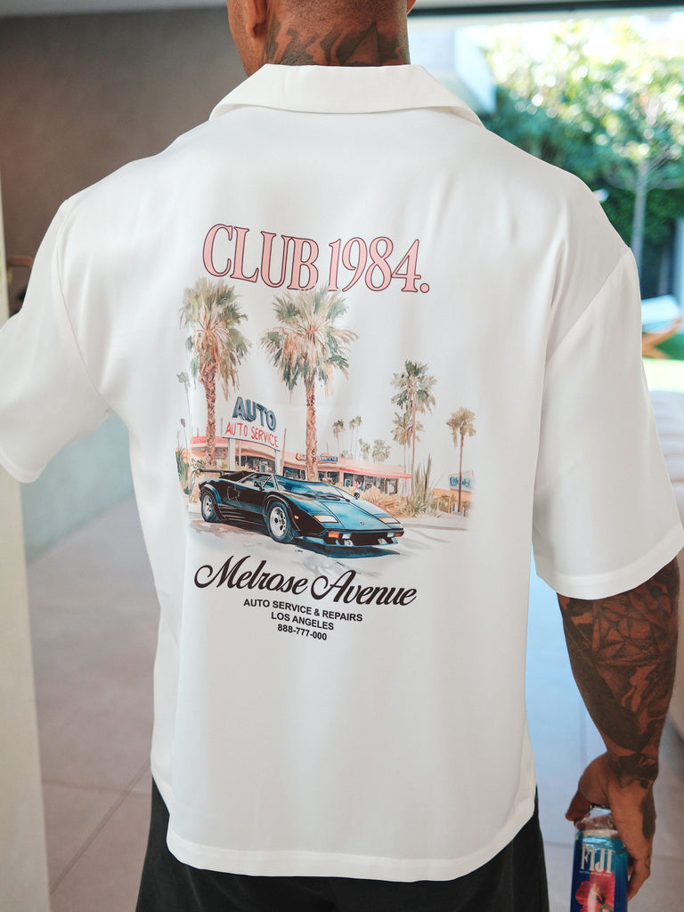 CLUB 1984. San Andreas Shirt - White Shirt