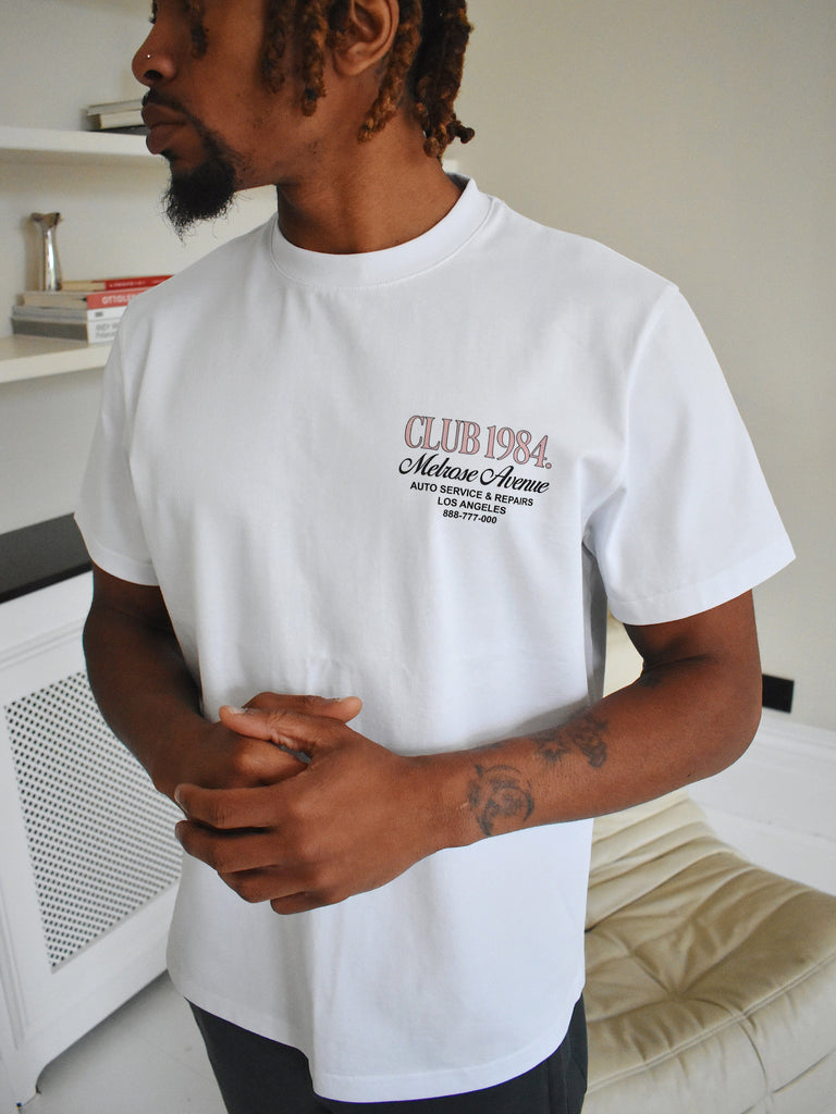 CLUB 1984. San Andreas T-shirt - White T-Shirt