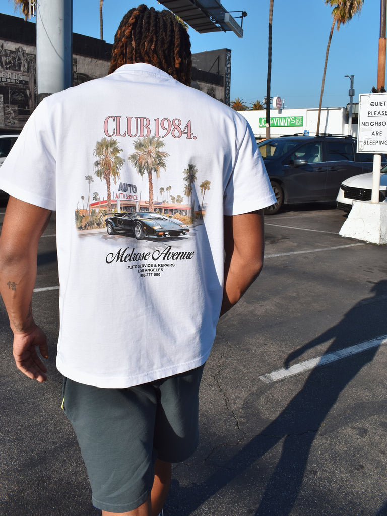 CLUB 1984. San Andreas T-shirt - White T-Shirt