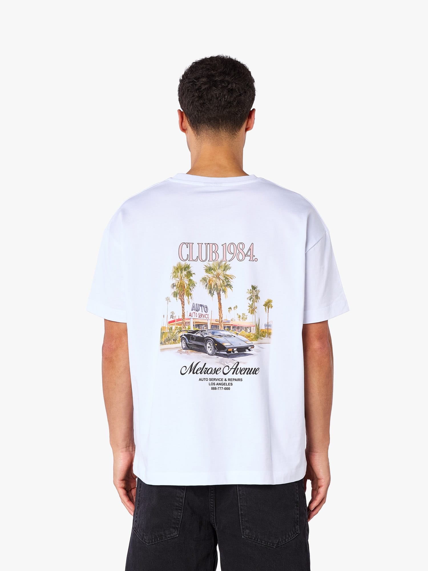 CLUB 1984. San Andreas T-shirt - White T-Shirt
