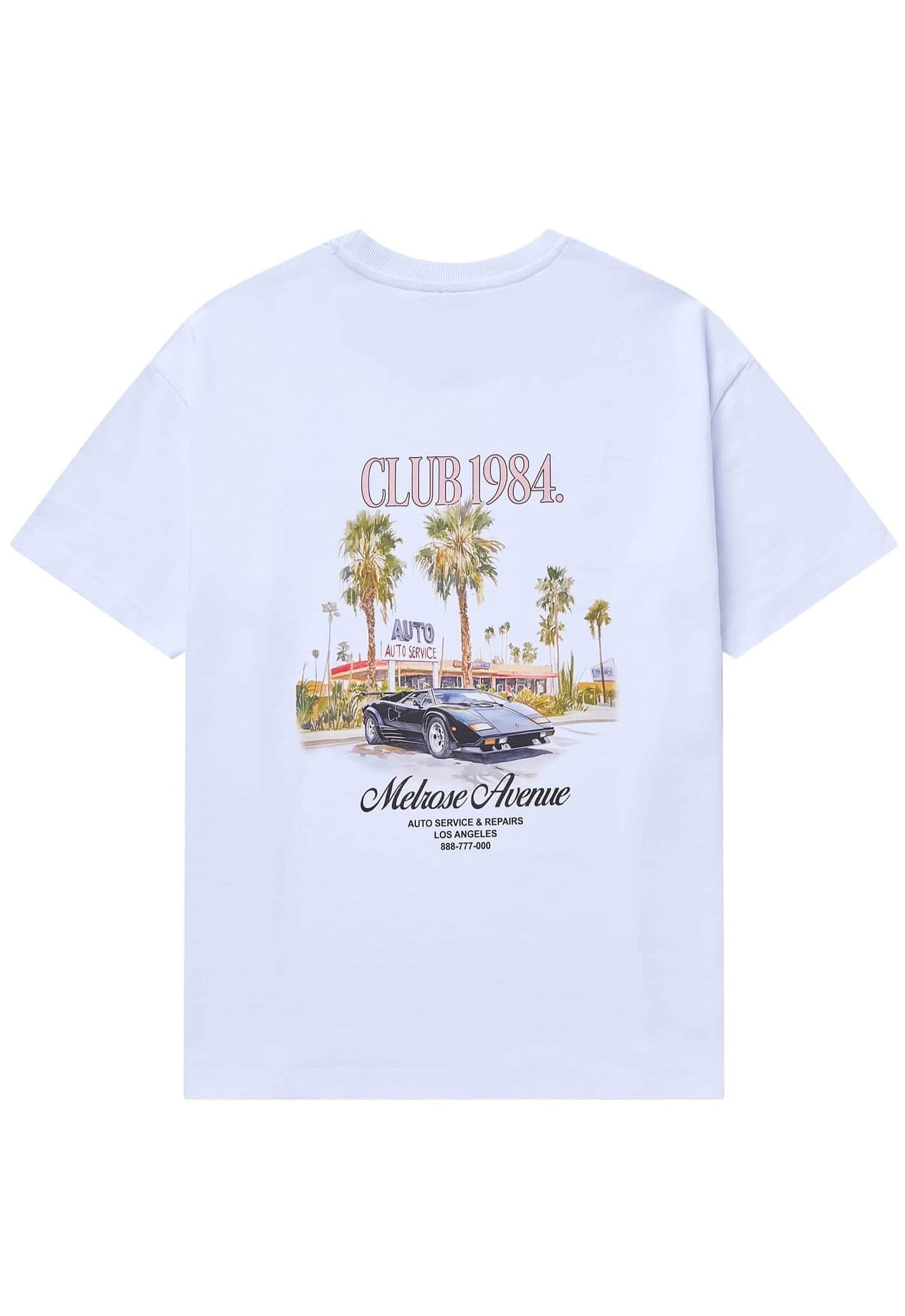 CLUB 1984. San Andreas T-shirt - White T-Shirt