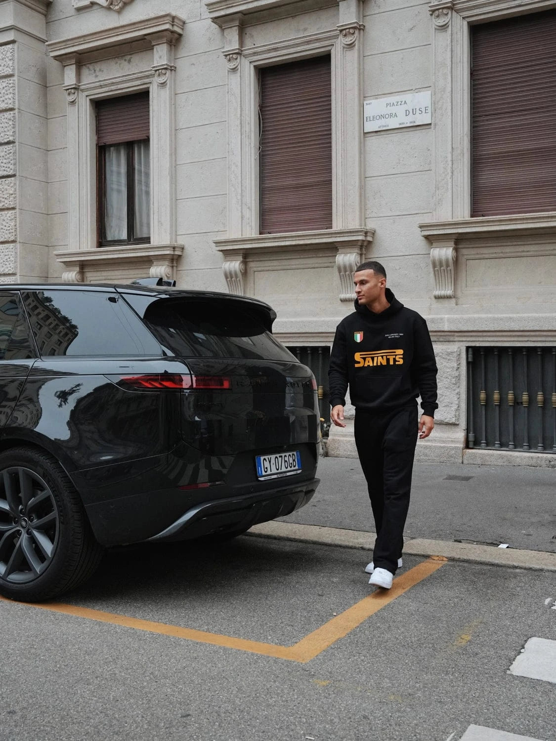 CLUB 1984. San Lorenzo Hoodie - Black Hoodie