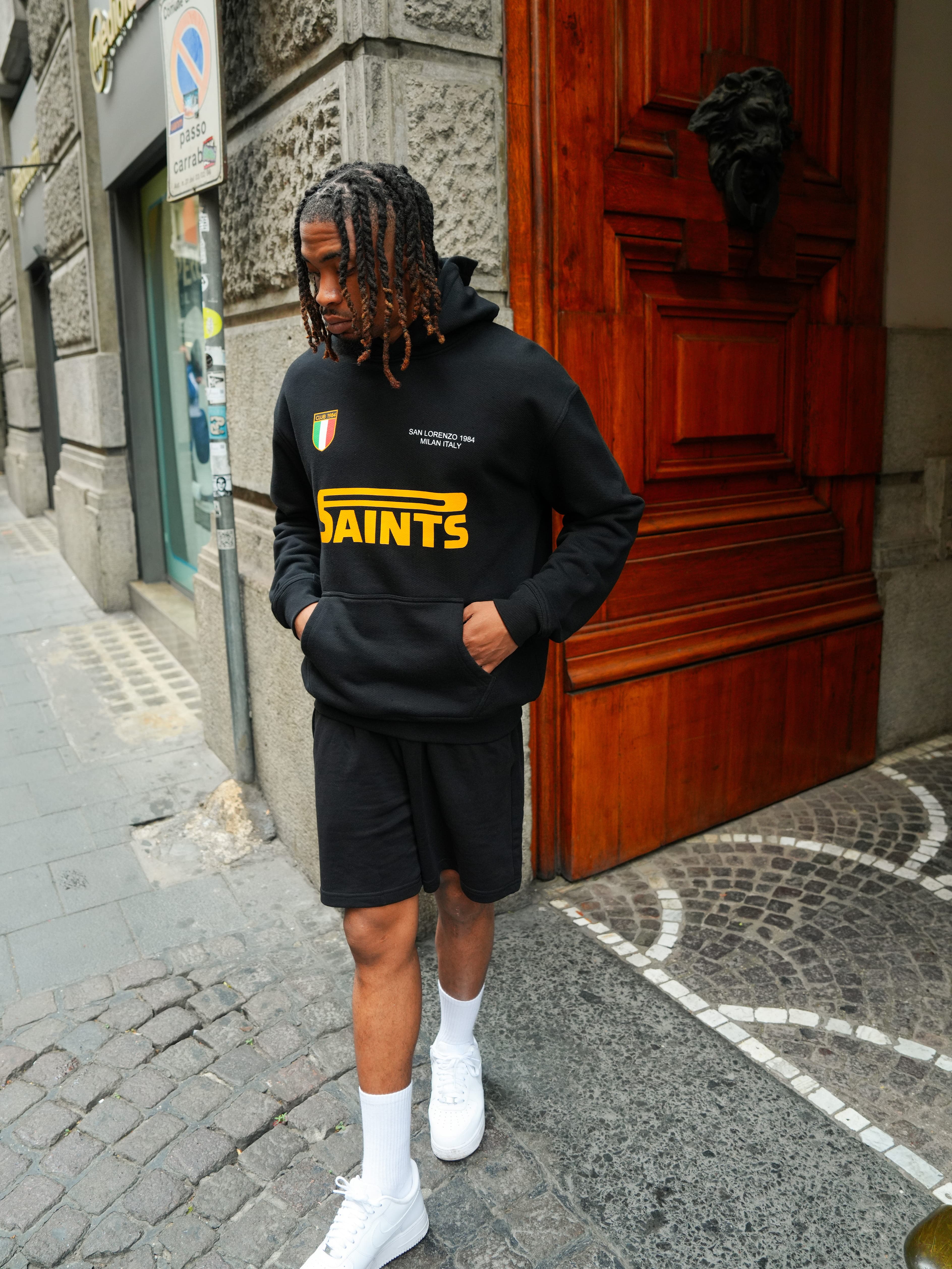 CLUB 1984. San Lorenzo Hoodie - Black Hoodie