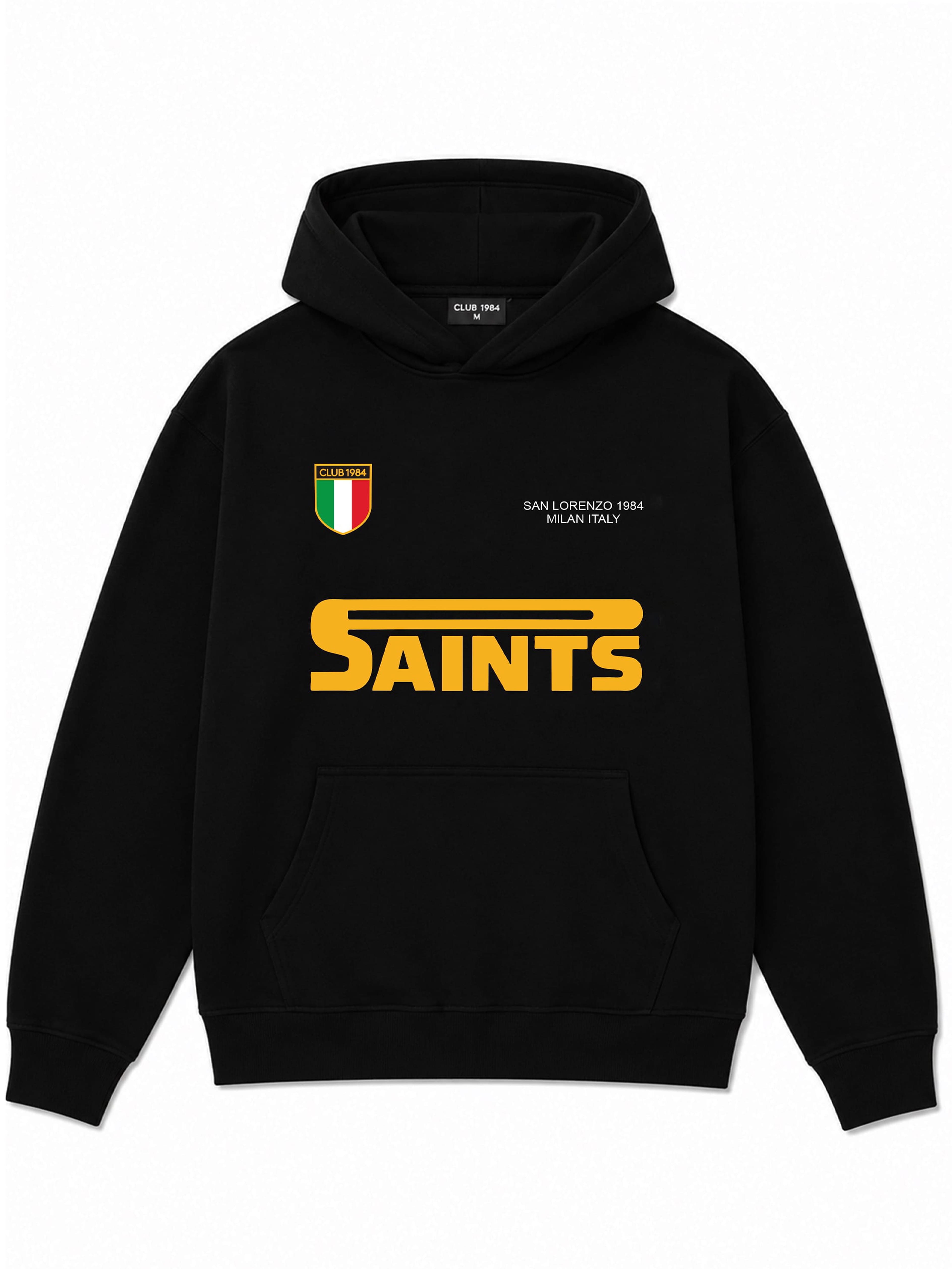 CLUB 1984. San Lorenzo Hoodie - Black Hoodie