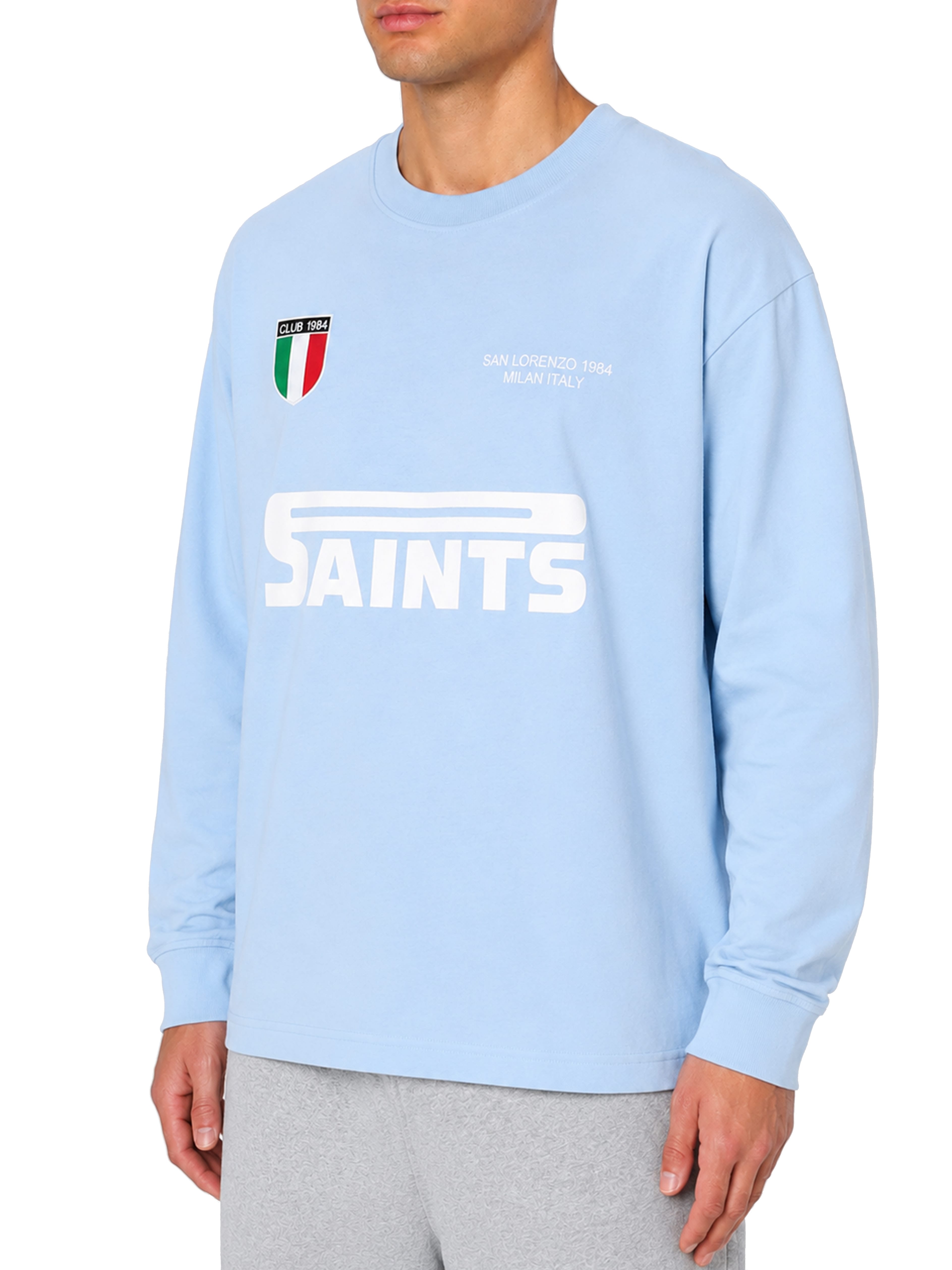 CLUB 1984. San Lorenzo LS T-shirt - Light Blue T-Shirt