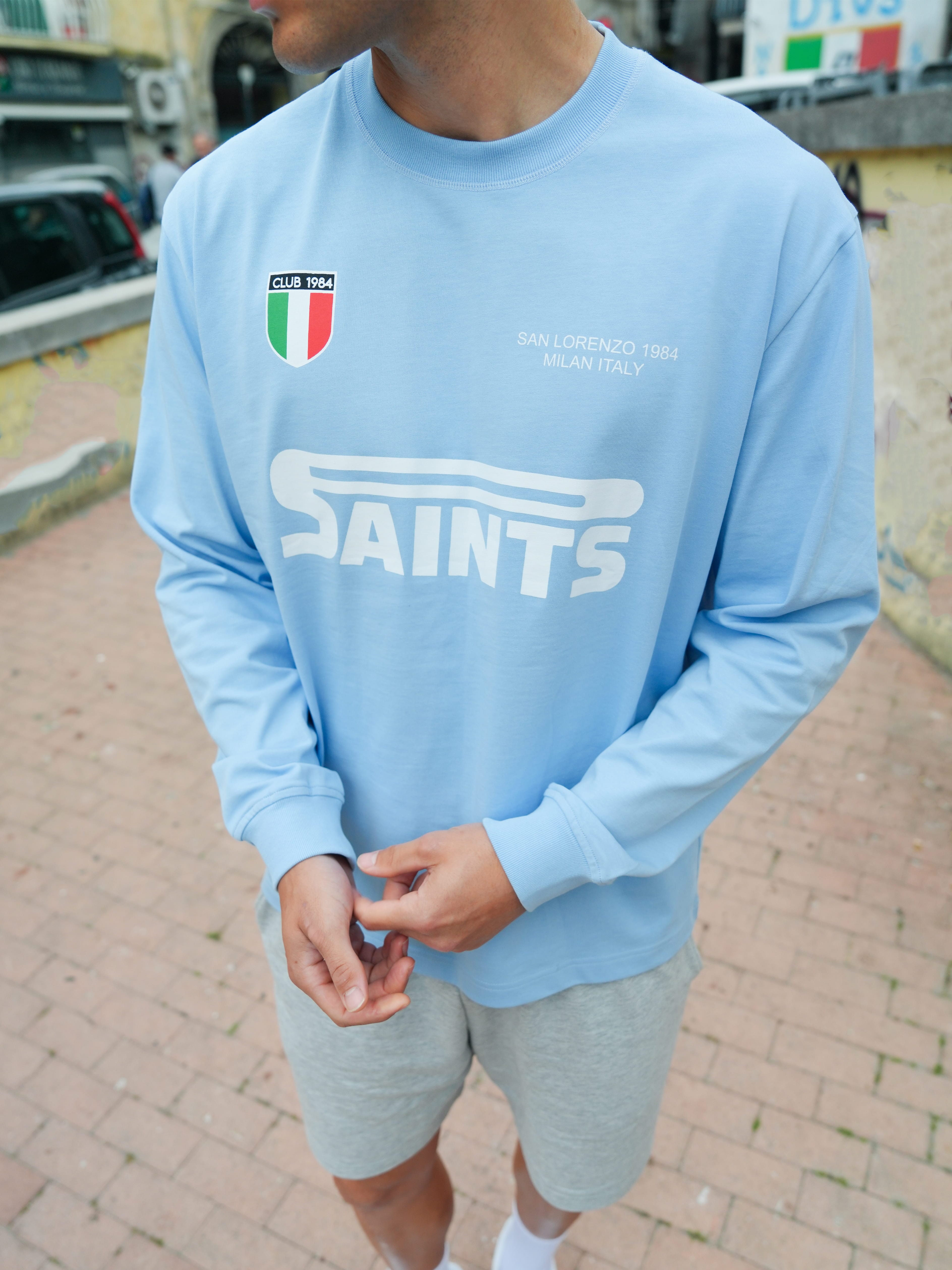 CLUB 1984. San Lorenzo LS T-shirt - Light Blue T-Shirt