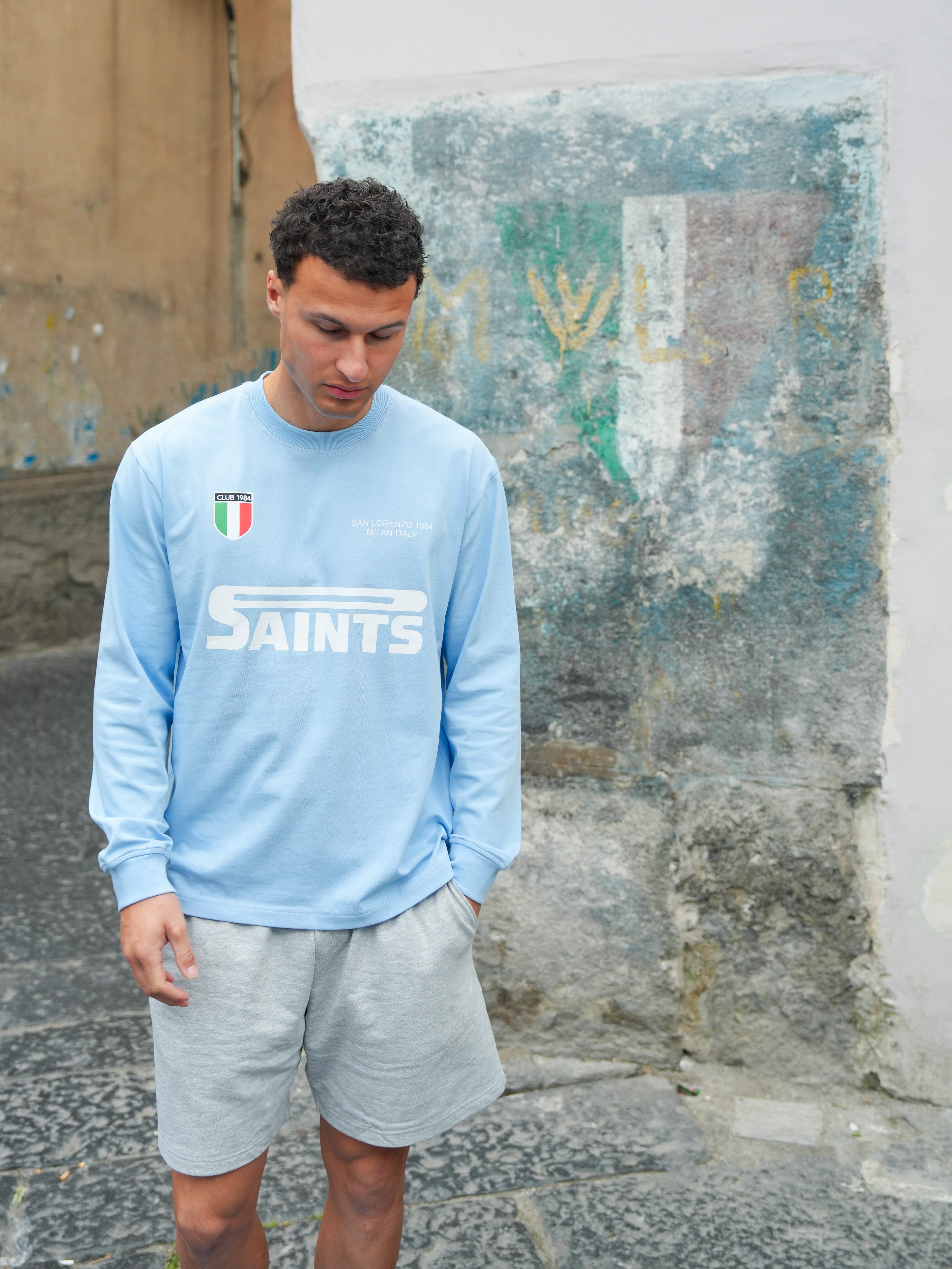 CLUB 1984. San Lorenzo LS T-shirt - Light Blue T-Shirt