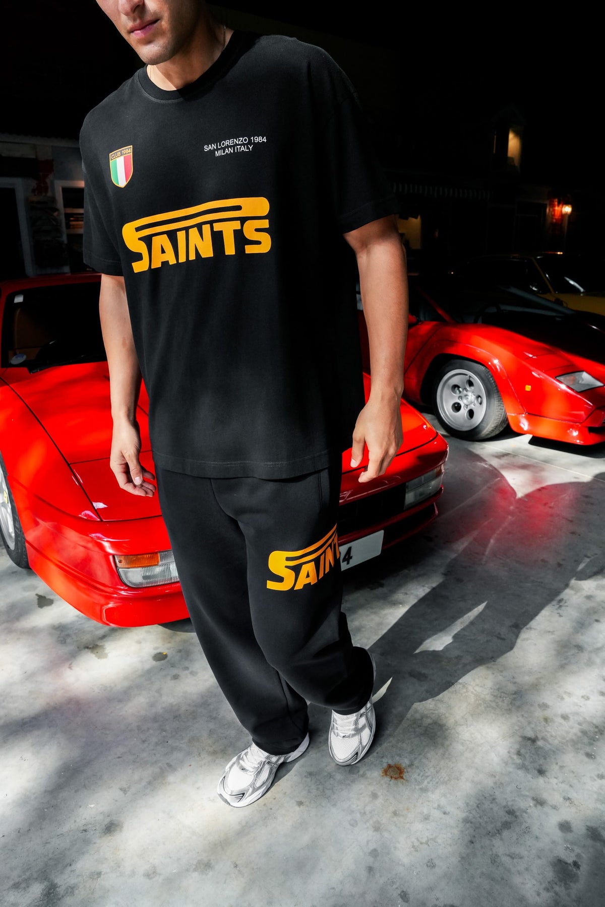 CLUB 1984. San Lorenzo Sweatpants - Black Sweatpants