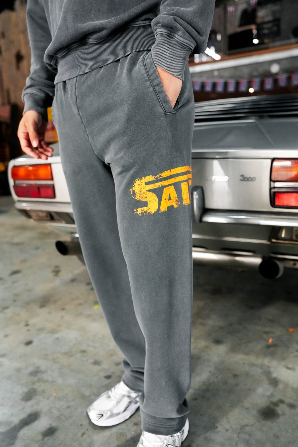 CLUB 1984. San Lorenzo Sweatpants - Washed Grey Sweatpants