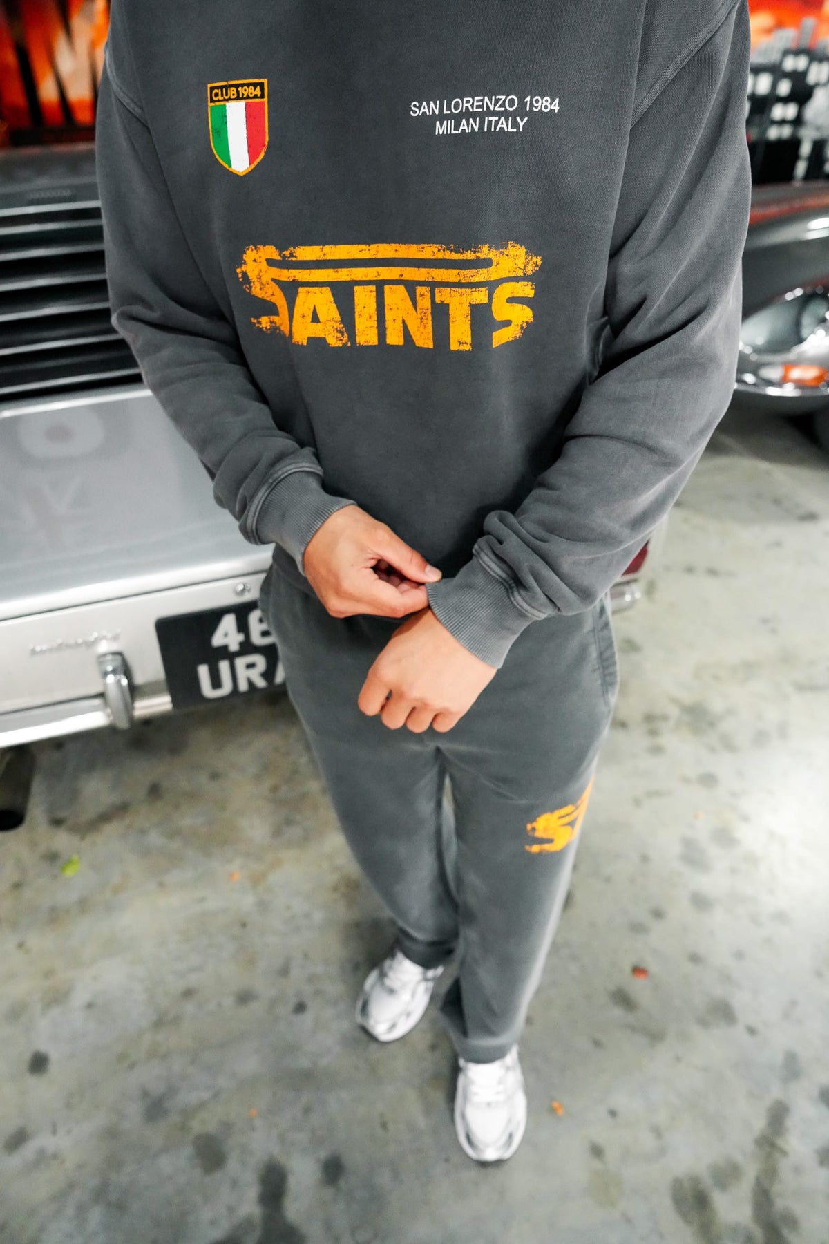 CLUB 1984. San Lorenzo Sweatpants - Washed Grey Sweatpants