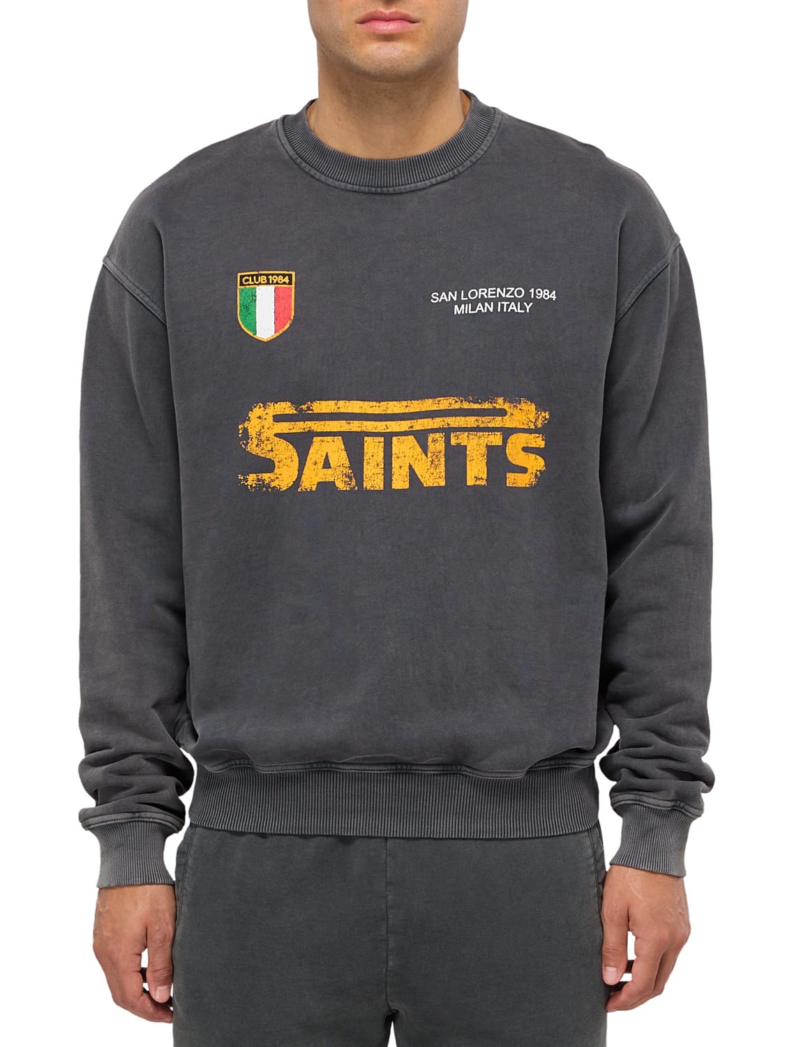 CLUB 1984. San Lorenzo Sweatshirt - Washed Grey Sweatshirt
