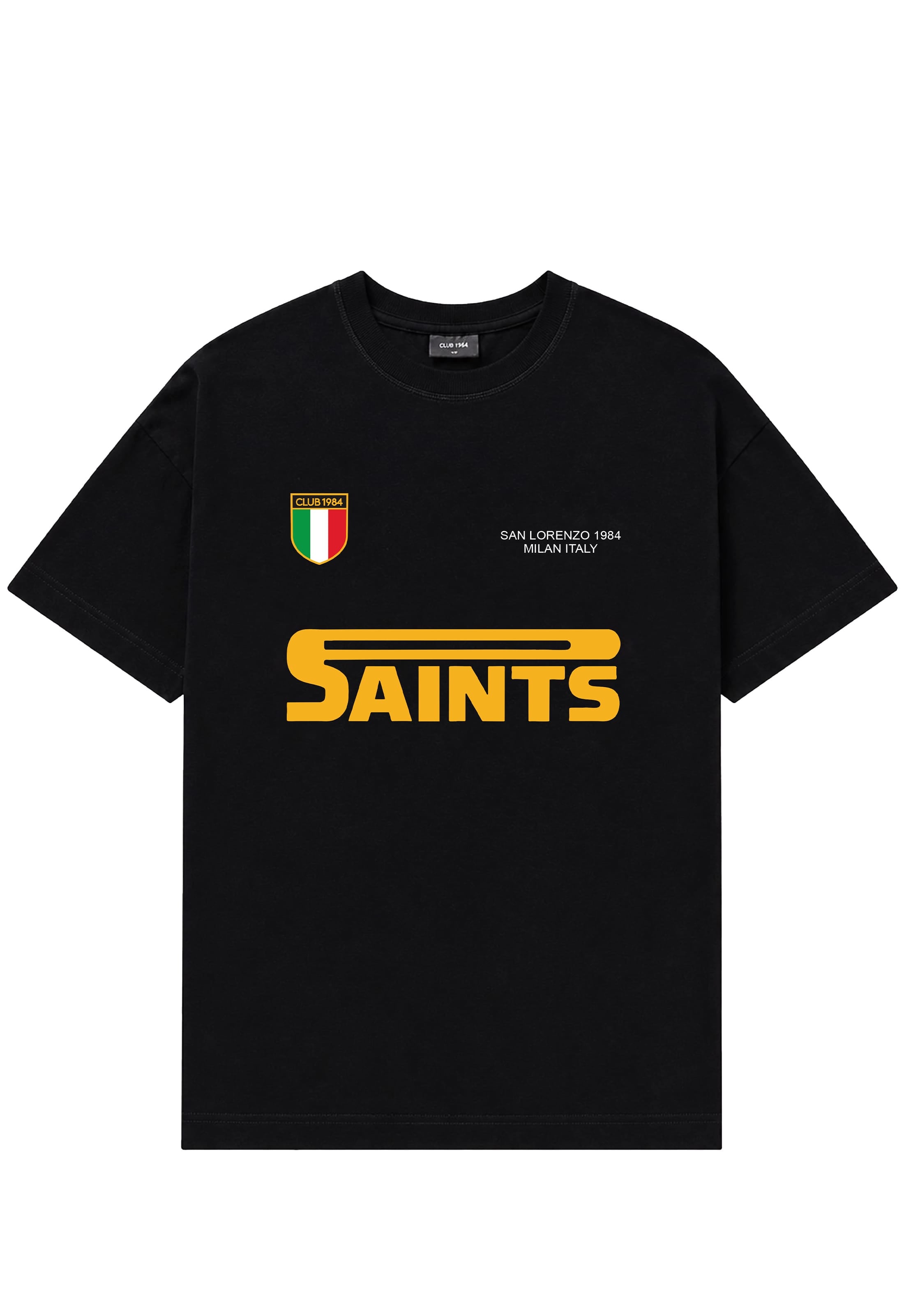 CLUB 1984. San Lorenzo T-shirt - Black T-Shirt