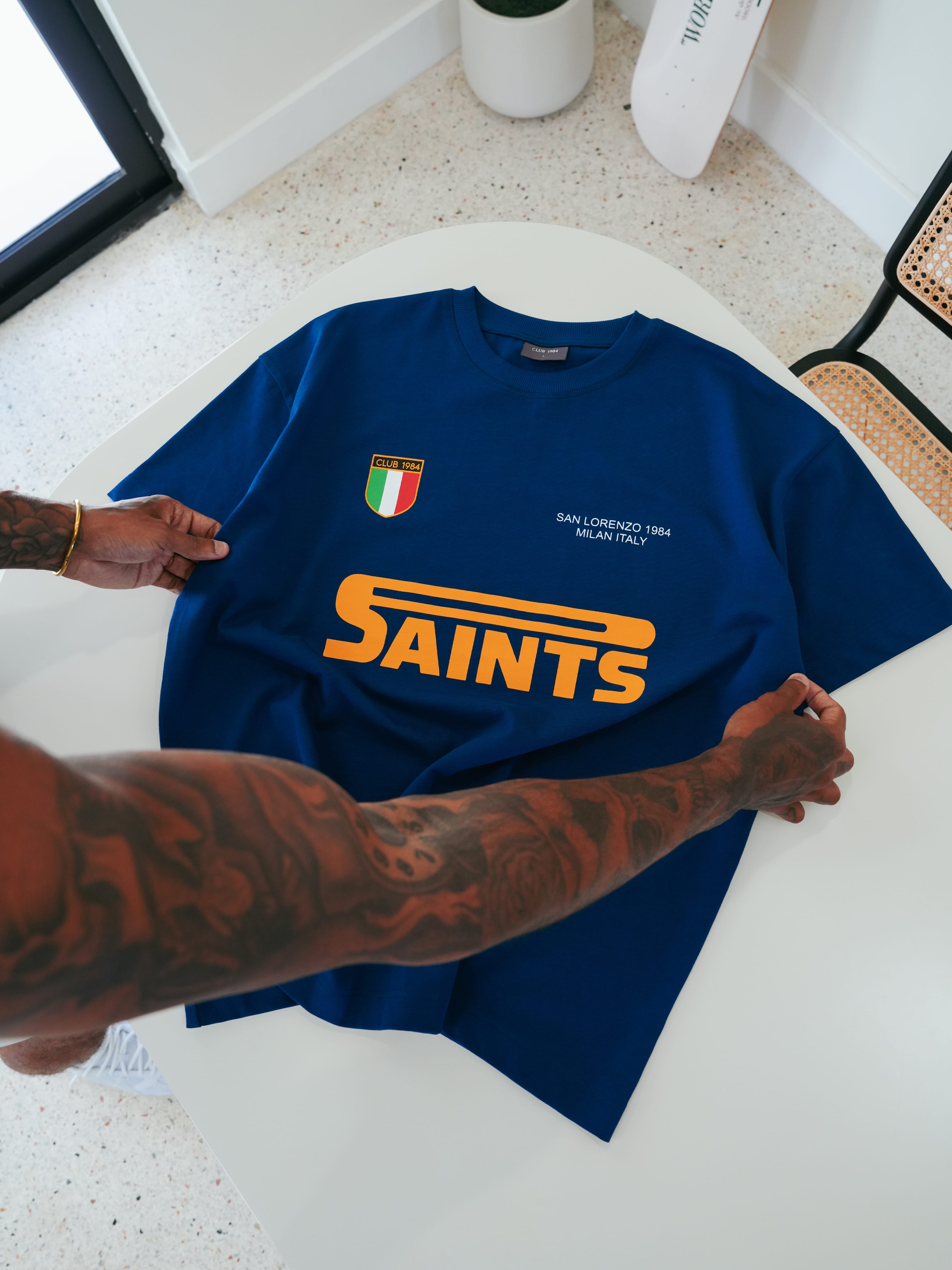 CLUB 1984. San Lorenzo T-shirt - Navy T-Shirt