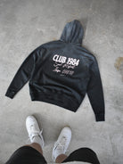 CLUB 1984. San Rafael Hoodie - Washed Black Hoodie