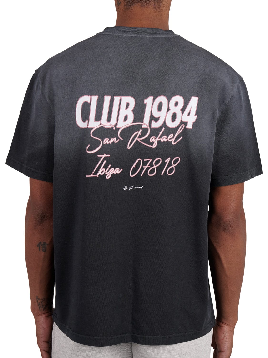 CLUB 1984. San Rafael T-shirt - Washed Black T-Shirt
