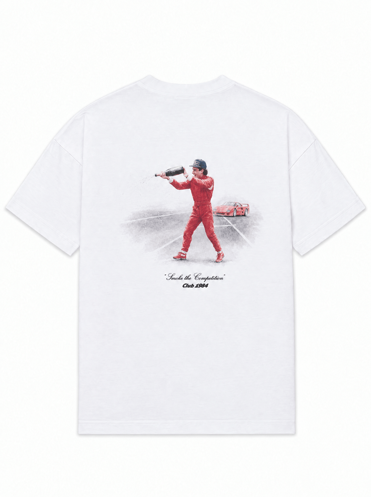 CLUB 1984. Senna T-shirt - White T-Shirt