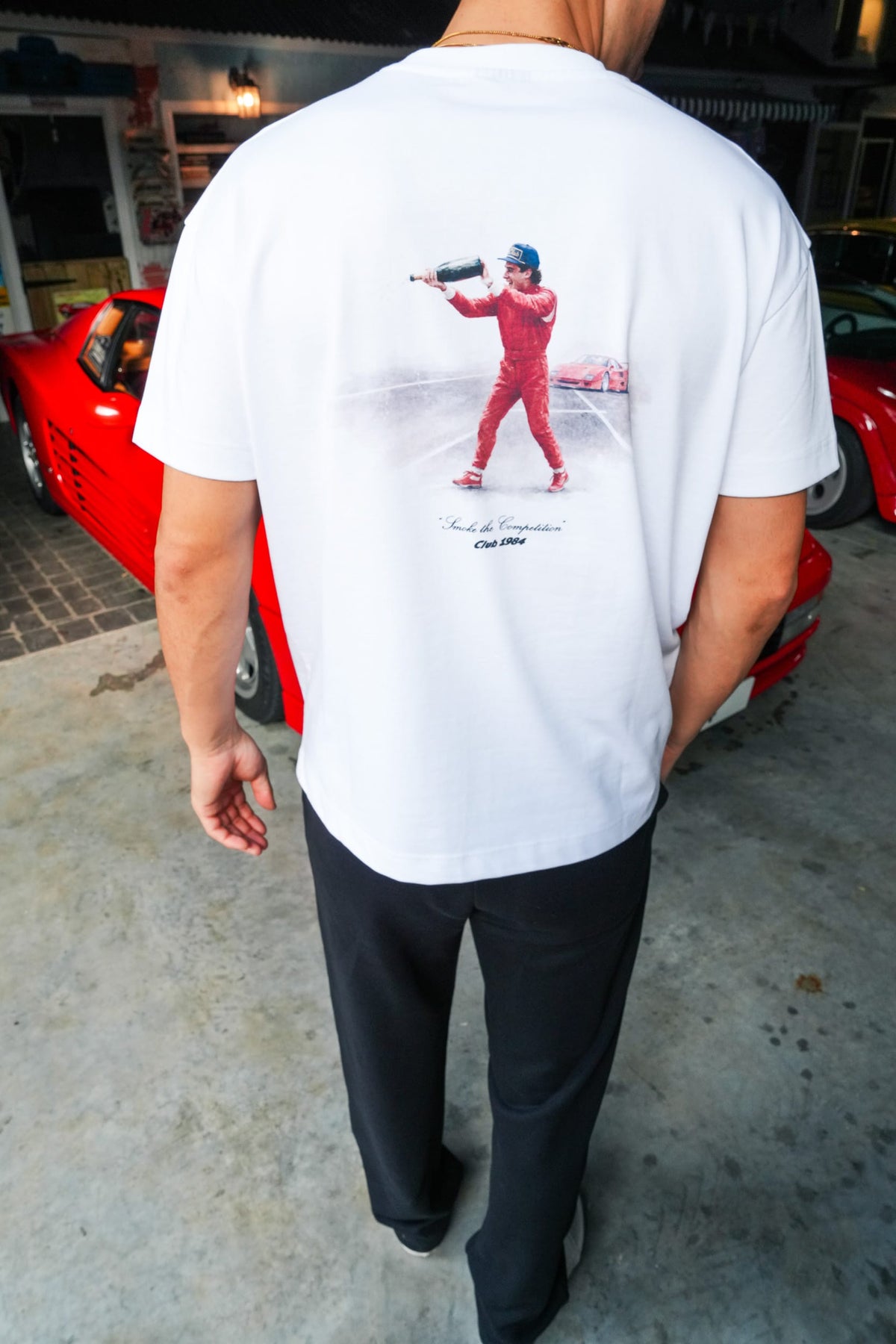 CLUB 1984. Senna T-shirt - White T-Shirt