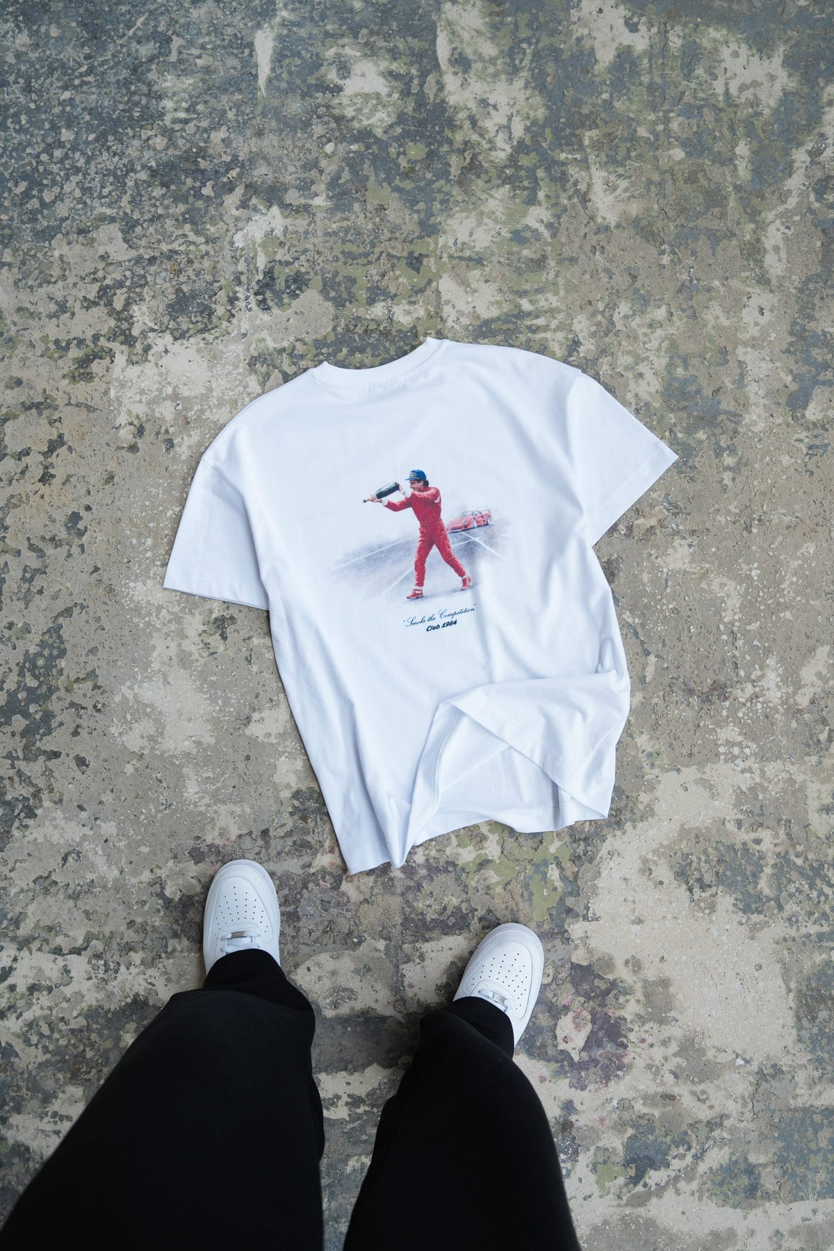 CLUB 1984. Senna T-shirt - White T-Shirt