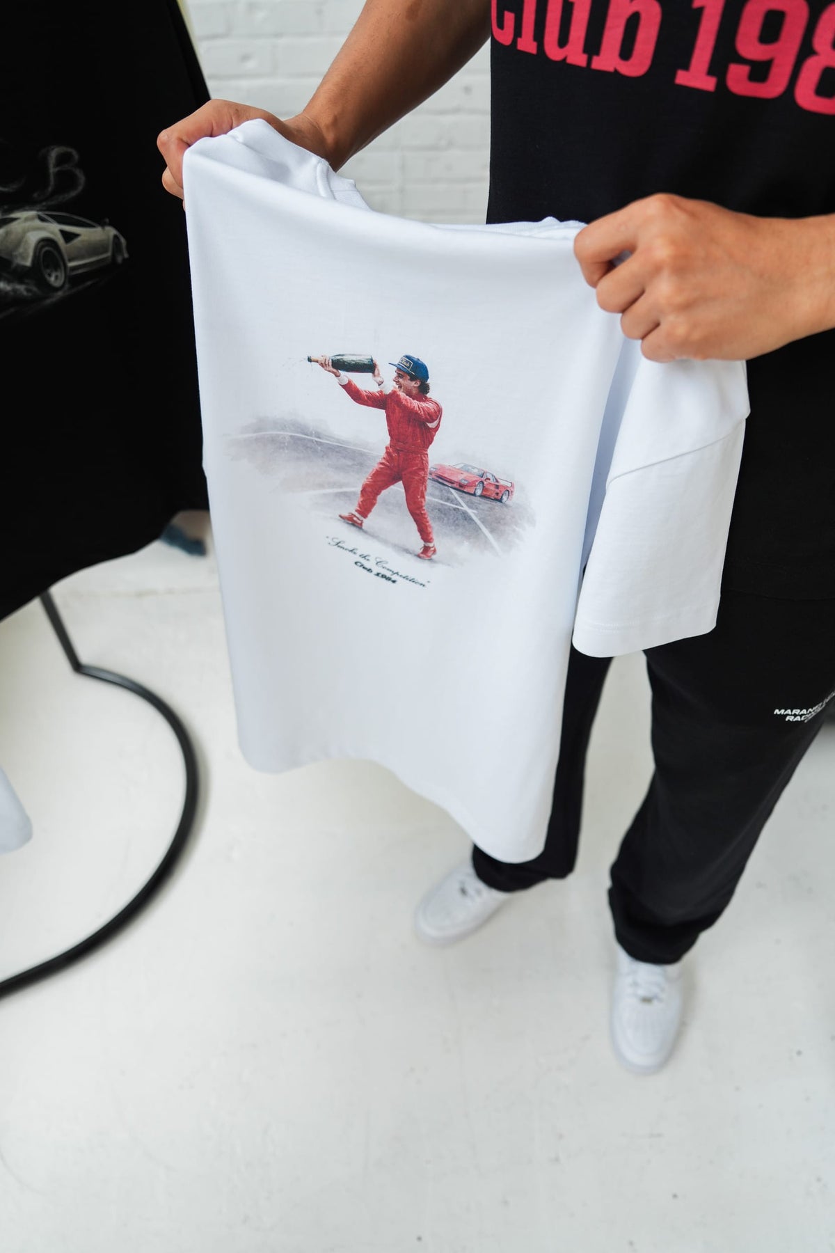 CLUB 1984. Senna T-shirt - White T-Shirt