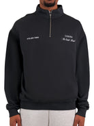CLUB 1984. Signature 1/4 Zip - Washed Black 1/4 zip