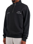 CLUB 1984. Signature 1/4 Zip - Washed Black 1/4 zip