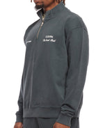 CLUB 1984. Signature 1/4 Zip - Washed Grey 1/4 zip