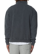 CLUB 1984. Signature 1/4 Zip - Washed Grey 1/4 zip
