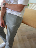 CLUB 1984. Signature Cuffed Sweatpants - Washed Light Grey Sweatpants
