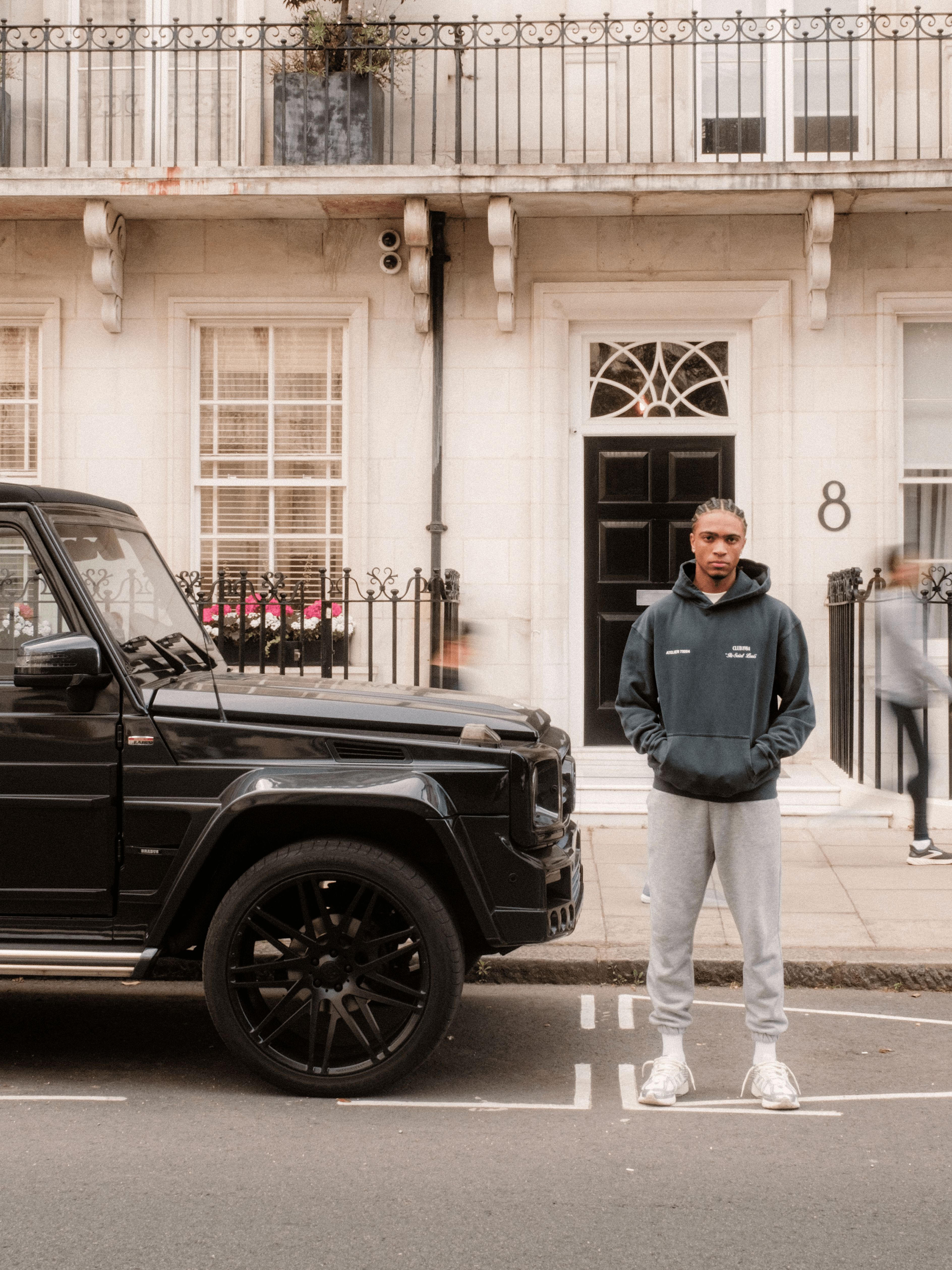 CLUB 1984. Signature Hoodie - Washed Grey Hoodie