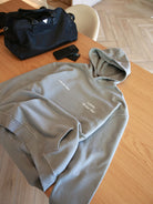 CLUB 1984. Signature Hoodie - Washed Light Grey Hoodie